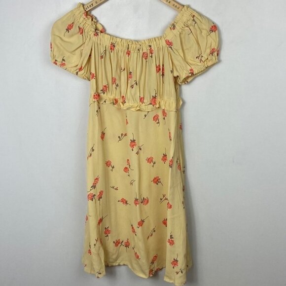 Revolve Flynn Skye Lou Foral Mini Dress Yellow Size Small Britney Spears Boho S - Picture 4 of 12